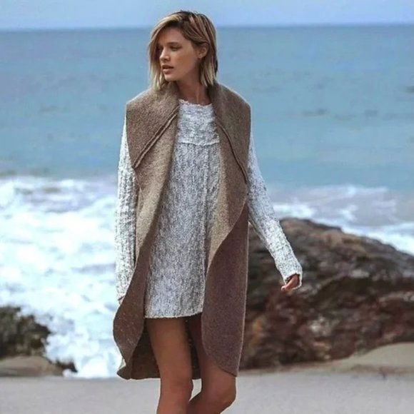 Free People Sweaters - FREE People Nightingale Swing Mock Neck Tunic Sweater Size Large